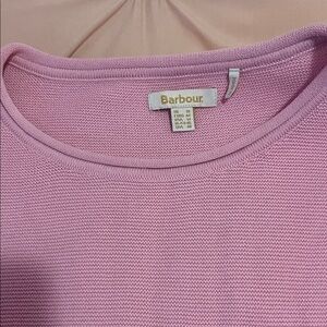 Barbour pink cotton sweater